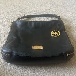 Michael Kors black leather purse